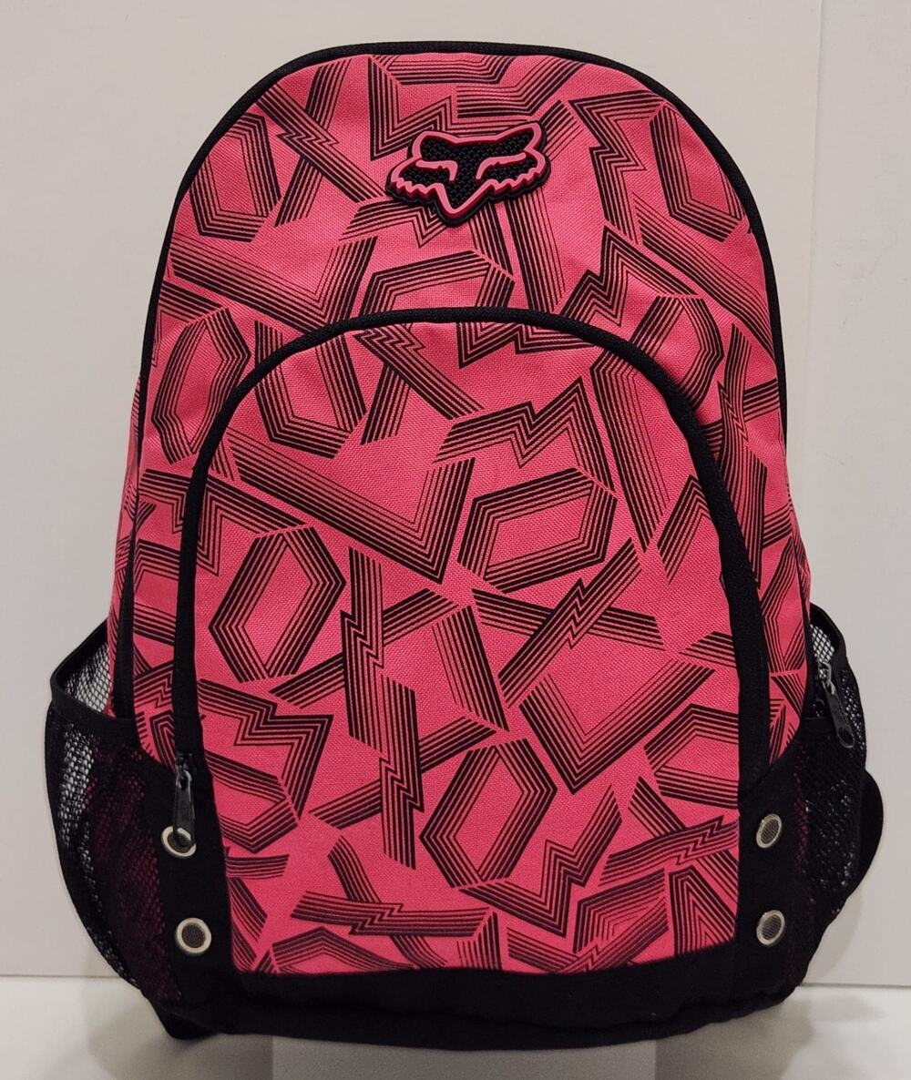 Fox Racing Backpack Pink And Black Fox Logo New Hot Pink